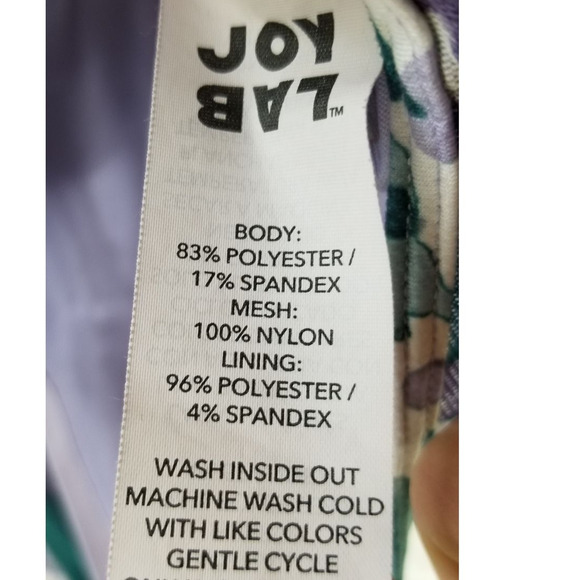 Joy Lab Purple Lavender Teal Colors No Underwire Women's Sport Bra XL - Picture 4 of 4